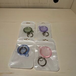 Set of 4 Keychain Apple AirTag Holders in Assorted Colors